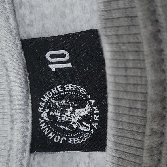 Johny Ramone Army sweatshirt Size 10 in grey with black print - Picture 6 of 8